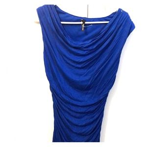 Maurice’s Cobalt Blue Body Shaping Ruched  Top Med